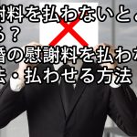 慰謝料を払わないとどうなる？離婚の慰謝料を払わない方法・払わせる方法